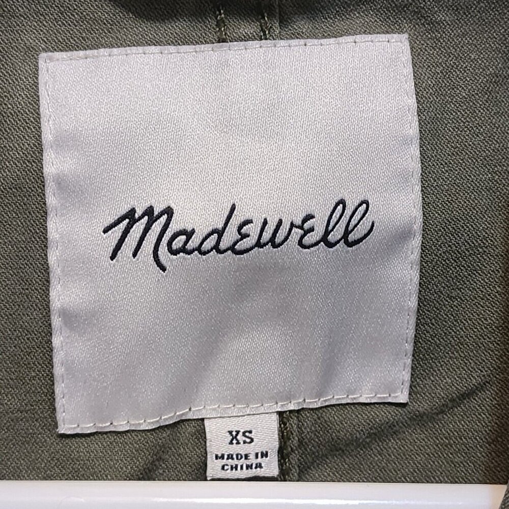 Madewell Military Army Green Jacket Fleet Cargo Utility XS - Picture 2 of 3